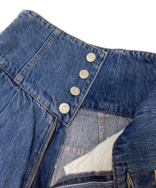 moussy（マウジー）moussy (マウジー) CORSET DESIGN バギー デニム インディゴの古着・服飾アイテム