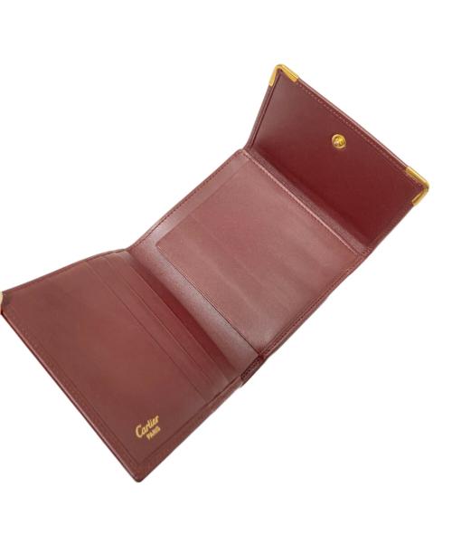 Cartier（カルティエ）Cartier (カルティエ) がま口2つ財布 ボルドー サイズ:下記参照の古着・服飾アイテム