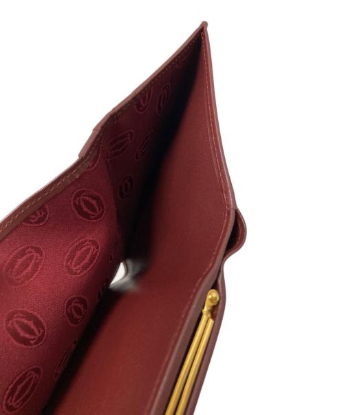 Cartier（カルティエ）Cartier (カルティエ) がま口2つ財布 ボルドー サイズ:下記参照の古着・服飾アイテム