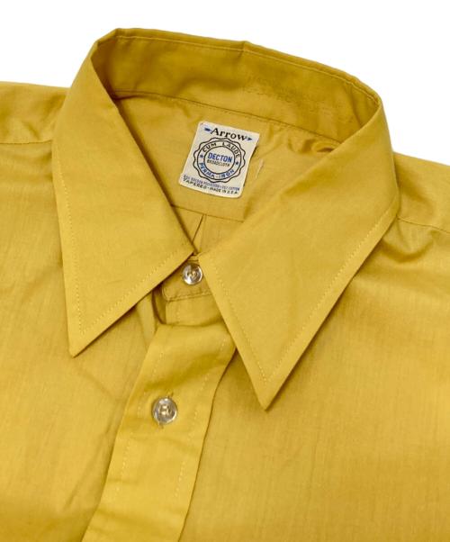 ARROW（アロー）ARROW (アロー) ワークシャツ イエロー サイズ:下記参照の古着・服飾アイテム