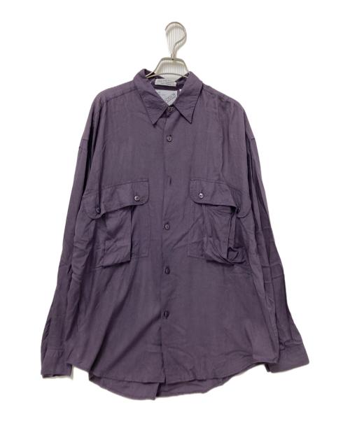 GOOUCH（グーチ）GOOUCH (グーチ) レーヨンシャツ パープル サイズ:Lの古着・服飾アイテム
