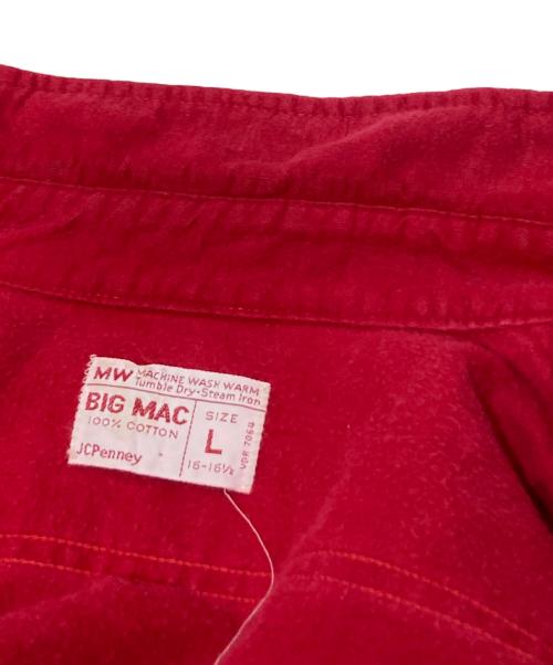 big mac（ビッグマック）big mac (ビッグマック) ネルシャツ レッド サイズ:Lの古着・服飾アイテム