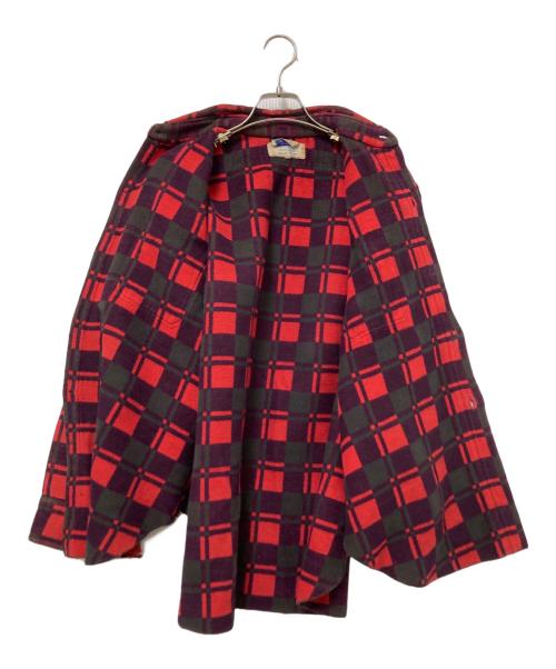 Champion（チャンピオン）Champion (チャンピオン) ヘビーネルシャツ レッド×グリーン サイズ:16の古着・服飾アイテム