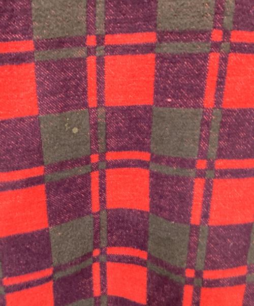 Champion（チャンピオン）Champion (チャンピオン) ヘビーネルシャツ レッド×グリーン サイズ:16の古着・服飾アイテム