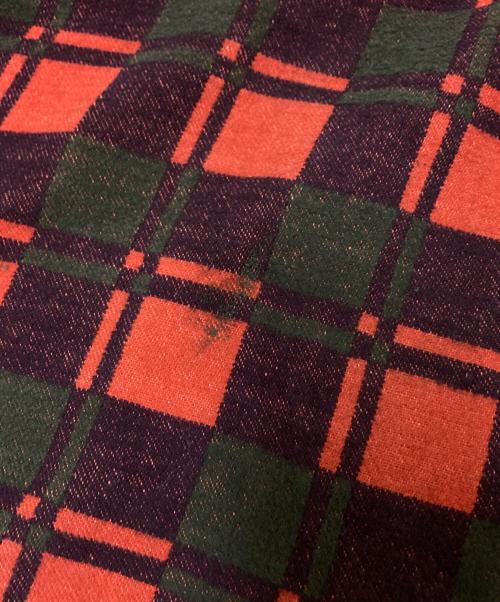 Champion（チャンピオン）Champion (チャンピオン) ヘビーネルシャツ レッド×グリーン サイズ:16の古着・服飾アイテム