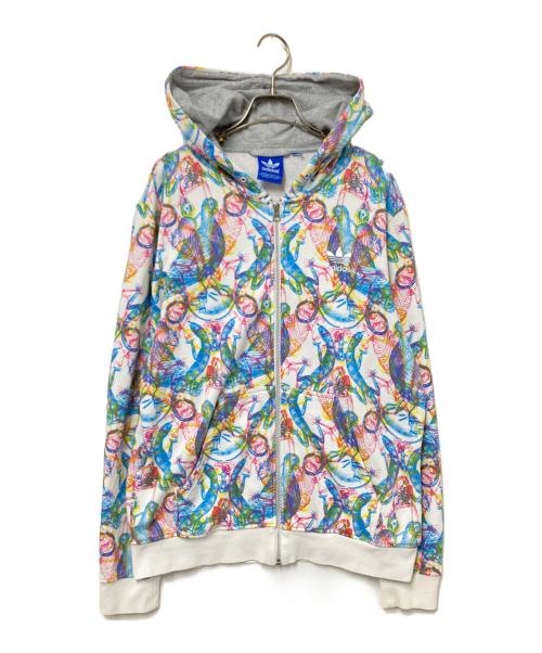 adidas（アディダス）adidas (アディダス) 総柄パーカー マルチカラー サイズ:下記参照の古着・服飾アイテム