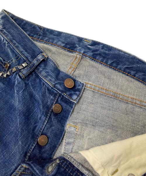 Hysteric Glamour（ヒステリックグラマー）Hysteric Glamour (ヒステリックグラマー) 加工デニムパンツ インディゴ サイズ:Sの古着・服飾アイテム