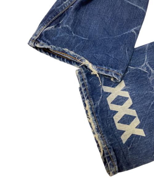 Hysteric Glamour（ヒステリックグラマー）Hysteric Glamour (ヒステリックグラマー) 加工デニムパンツ インディゴ サイズ:Sの古着・服飾アイテム