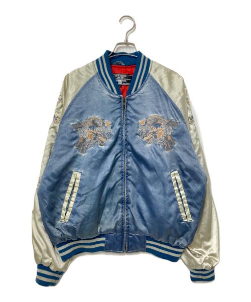 JUNGLE STORM（ジャングルストーム）JUNGLE STORM (ジャングルストーム) スカジャン ブルー サイズ:Fの古着・服飾アイテム