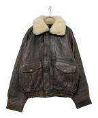 USEDユーズド）の古着「ラムレザージャケット」｜ブラウン