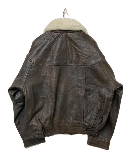 USED（ユーズド）USED (ユーズド) ラムレザージャケット ブラウン サイズ:Mの古着・服飾アイテム