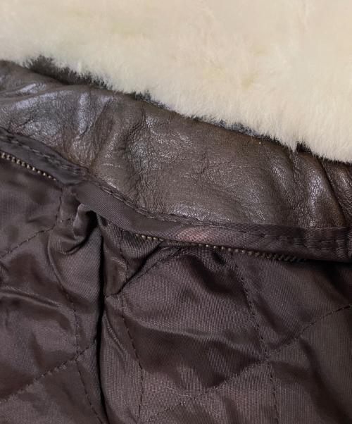 USED（ユーズド）USED (ユーズド) ラムレザージャケット ブラウン サイズ:Mの古着・服飾アイテム
