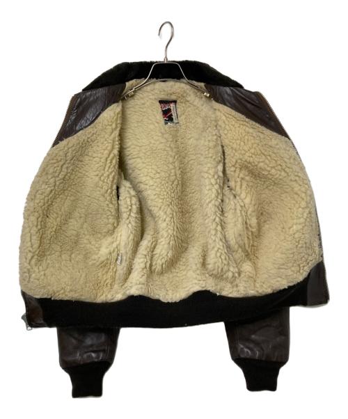 DIRECTION（ディレクション）DIRECTION (ディレクション) レザージャケット ブラウン サイズ:40の古着・服飾アイテム