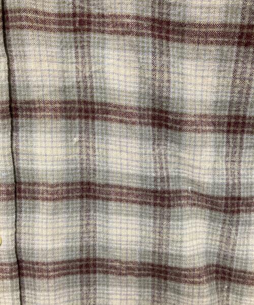 LUCKY STRIKE（ラッキーストライク）LUCKY STRIKE (ラッキーストライク) チェックネルシャツ ベージュ×ブラウン サイズ:LLの古着・服飾アイテム