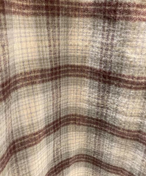 LUCKY STRIKE（ラッキーストライク）LUCKY STRIKE (ラッキーストライク) チェックネルシャツ ベージュ×ブラウン サイズ:LLの古着・服飾アイテム