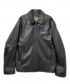 spring fieldスプリングフィールド）の古着「レザージャケット」｜ブラック