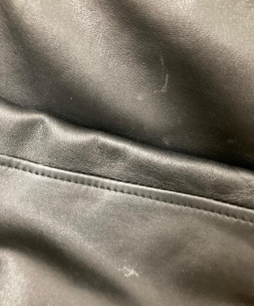 spring field（スプリングフィールド）spring field (スプリングフィールド) レザージャケット ブラック サイズ:40の古着・服飾アイテム