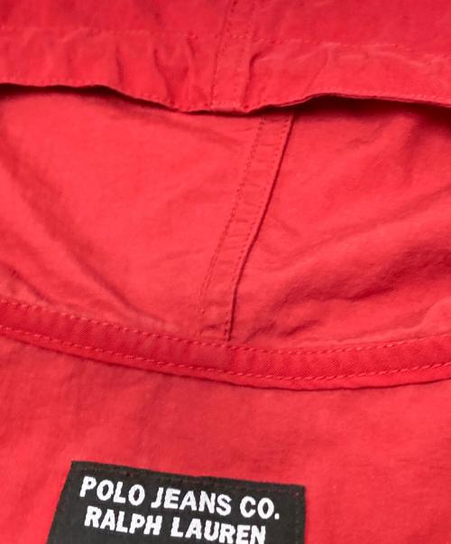 POLO JEANS CO.（ポロジーンズカンパニー）POLO JEANS CO. (ポロジーンズカンパニー) アノラックパーカー レッド サイズ:Lの古着・服飾アイテム