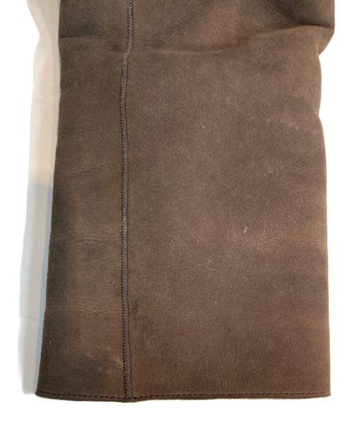 LOEWE（ロエベ）LOEWE (ロエベ) シープスキンムートンジャケット ブラウン サイズ:42の古着・服飾アイテム