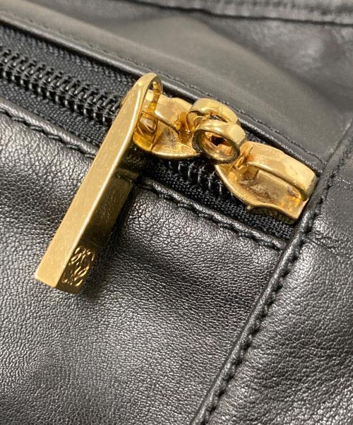 LOEWE（ロエベ）LOEWE (ロエベ) レザーハンドバッグ ブラック サイズ:下記参照の古着・服飾アイテム