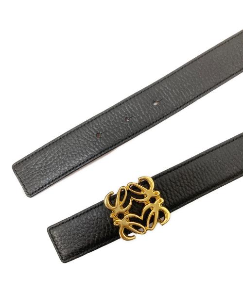 LOEWE（ロエベ）LOEWE (ロエベ) アナグラムリバーシブルベルト ブラック×ピンク サイズ:下記参照の古着・服飾アイテム