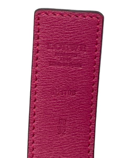 LOEWE（ロエベ）LOEWE (ロエベ) アナグラムリバーシブルベルト ブラック×ピンク サイズ:下記参照の古着・服飾アイテム