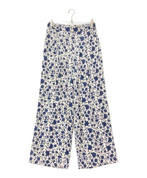 SLOBE IENA（スローブ イエナ）SLOBE IENA (スローブ イエナ) アソートフラワーパンツ ネイビー×アイボリー サイズ:40の古着・服飾アイテム
