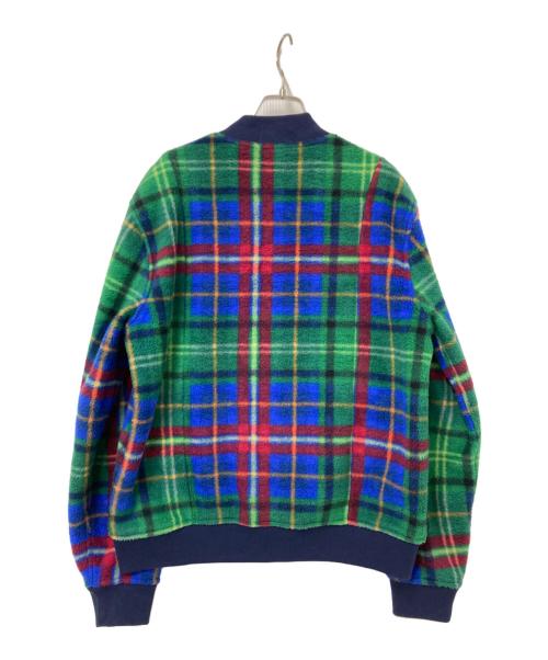 POLO RALPH LAUREN（ポロ・ラルフローレン）POLO RALPH LAUREN (ポロ・ラルフローレン) フリースチェックジャケット グリーン×ブルー サイズ:Mの古着・服飾アイテム