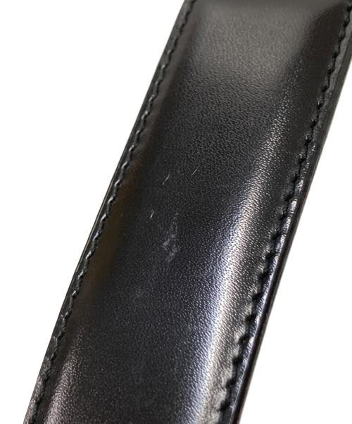 Salvatore Ferragamo（サルヴァトーレ フェラガモ）Salvatore Ferragamo (サルヴァトーレ フェラガモ) ガンチーニレザーベルト ブラウン×ブラックの古着・服飾アイテム