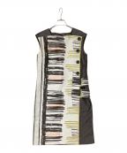 HIROKO KOSHINOヒロコ コシノ）の古着「ノースリーブワンピース」｜ブラウン