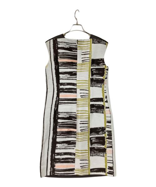 HIROKO KOSHINO（ヒロコ コシノ）HIROKO KOSHINO (ヒロコ コシノ) ノースリーブワンピース ブラウン サイズ:38の古着・服飾アイテム