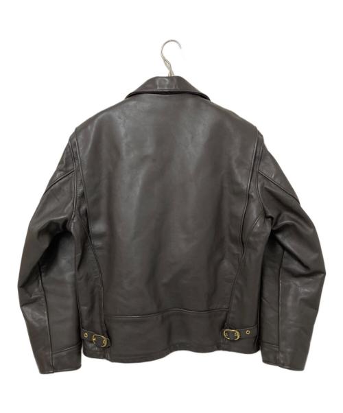 Schott（ショット）Schott (ショット) シングルレザーライダースジャケット ダークブラウン サイズ:42の古着・服飾アイテム