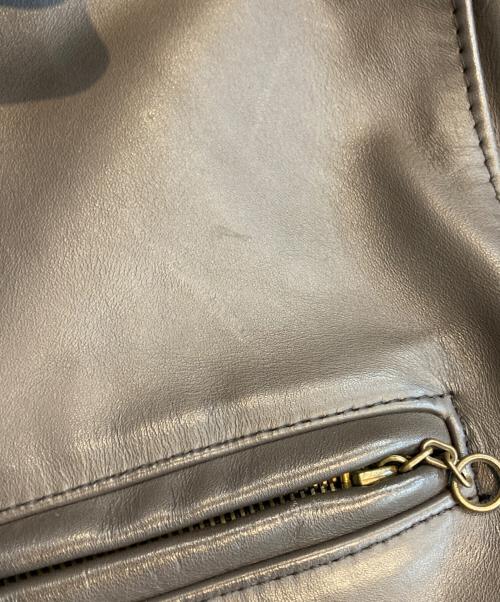 Schott（ショット）Schott (ショット) シングルレザーライダースジャケット ダークブラウン サイズ:42の古着・服飾アイテム