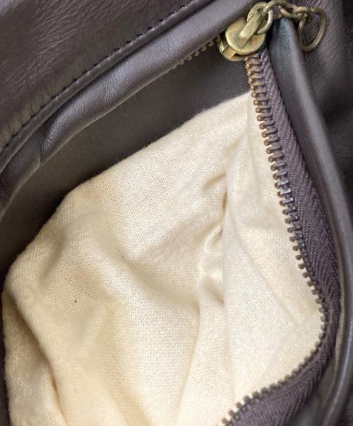 Schott（ショット）Schott (ショット) シングルレザーライダースジャケット ダークブラウン サイズ:42の古着・服飾アイテム