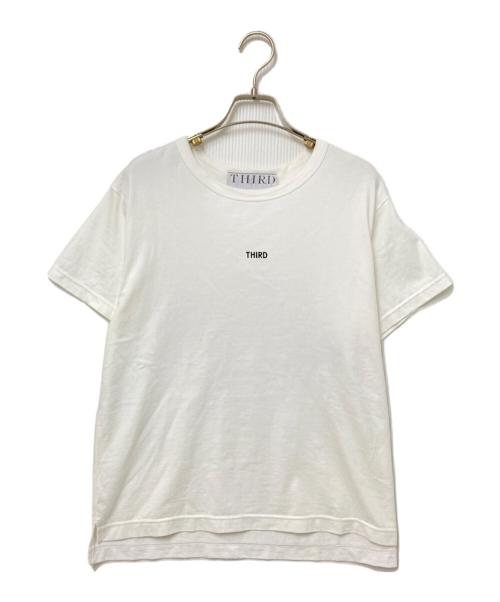THIRD（サード）THIRD (サード) フロッキーロゴTシャツ ホワイト サイズ:9の古着・服飾アイテム