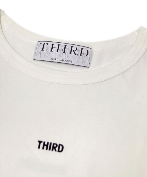 THIRD（サード）THIRD (サード) フロッキーロゴTシャツ ホワイト サイズ:9の古着・服飾アイテム