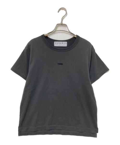 THIRD（サード）THIRD (サード) フロッキーロゴTシャツ グレー サイズ:9の古着・服飾アイテム