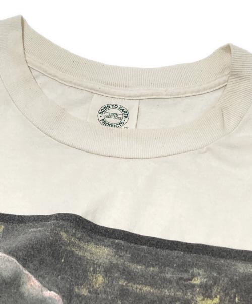 DOWN TO EARTH（ダウン トゥ アース）DOWN TO EARTH (ダウン トゥ アース) 90sプリントTシャツ ホワイト サイズ:下記参照の古着・服飾アイテム