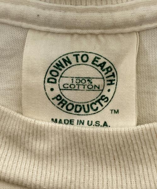DOWN TO EARTH（ダウン トゥ アース）DOWN TO EARTH (ダウン トゥ アース) 90sプリントTシャツ ホワイト サイズ:下記参照の古着・服飾アイテム