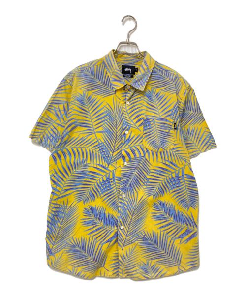 stussy（ステューシー）stussy (ステューシー) アロハシャツ イエロー サイズ:Lの古着・服飾アイテム