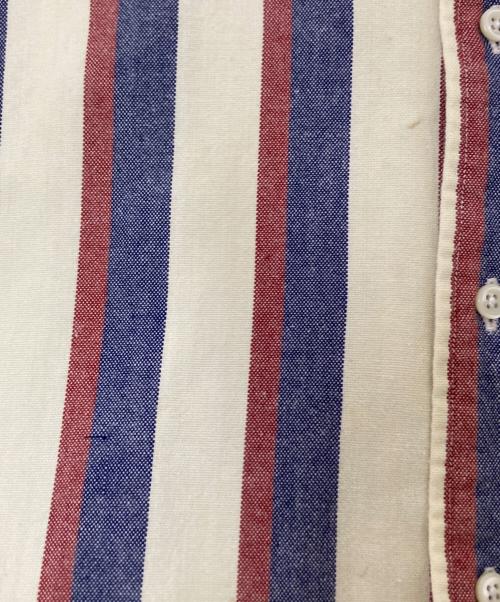 RALPH LAUREN（ラルフローレン）RALPH LAUREN (ラルフローレン) コットンストライプシャツ レッド×アイボリー サイズ:XLの古着・服飾アイテム