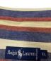 中古・古着 RALPH LAUREN (ラルフローレン) コットンストライプシャツ レッド×アイボリー サイズ:XL：4000円