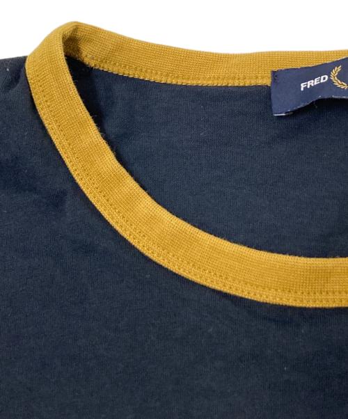 FRED PERRY（フレッドペリー）FRED PERRY (フレッドペリー) Ringer T-Shirt ネイビー サイズ:Lの古着・服飾アイテム