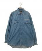 HARLEY-DAVIDSONハーレーダビッドソン）の古着「バックプリントデニムシャツ」｜インディゴ