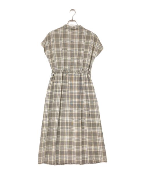 MACKINTOSH PHILOSOPHY（マッキントッシュ フィロソフィー）MACKINTOSH PHILOSOPHY (マッキントッシュ フィロソフィー) チェックワンピース ベージュ サイズ:36の古着・服飾アイテム