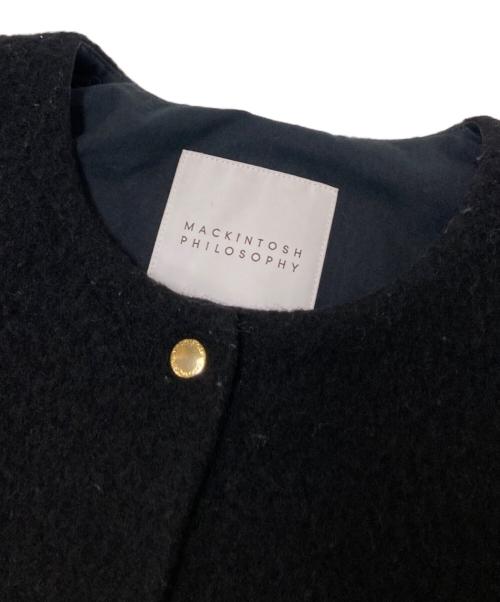 MACKINTOSH PHILOSOPHY（マッキントッシュ フィロソフィー）MACKINTOSH PHILOSOPHY (マッキントッシュ フィロソフィー) ノーカラージャケット ブラック サイズ:36の古着・服飾アイテム
