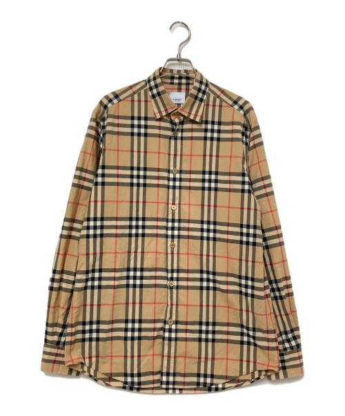 BURBERRY LONDON（バーバリーロンドン）BURBERRY LONDON (バーバリーロンドン) ノバチェックシャツ ベージュ サイズ:Sの古着・服飾アイテム