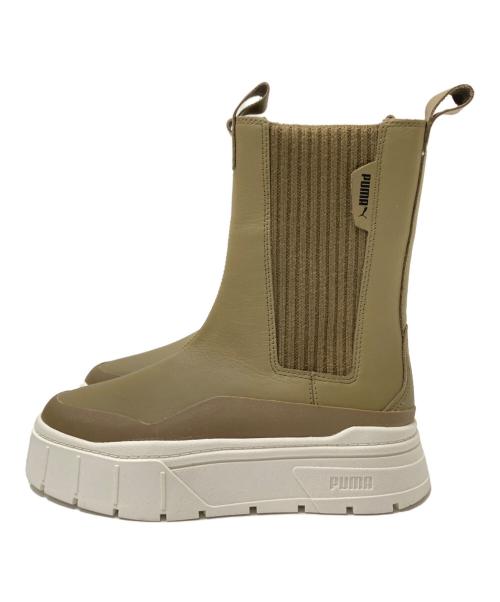 PUMA（プーマ）PUMA (プーマ) MAYZE STACK CHELSEA WINTER WNS ベージュ サイズ:23.5cmの古着・服飾アイテム