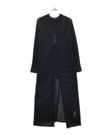 UNITED TOKYO（ユナイテッドトーキョー）の古着「ローゲージニットワンピース」｜ブラック