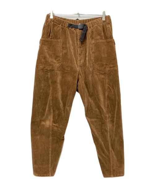 GRIP SWANY（グリップスワニー）GRIP SWANY (グリップスワニー) JOG 3D CORDUROY WIDE CAMP PANTS ブラウン サイズ:Mの古着・服飾アイテム